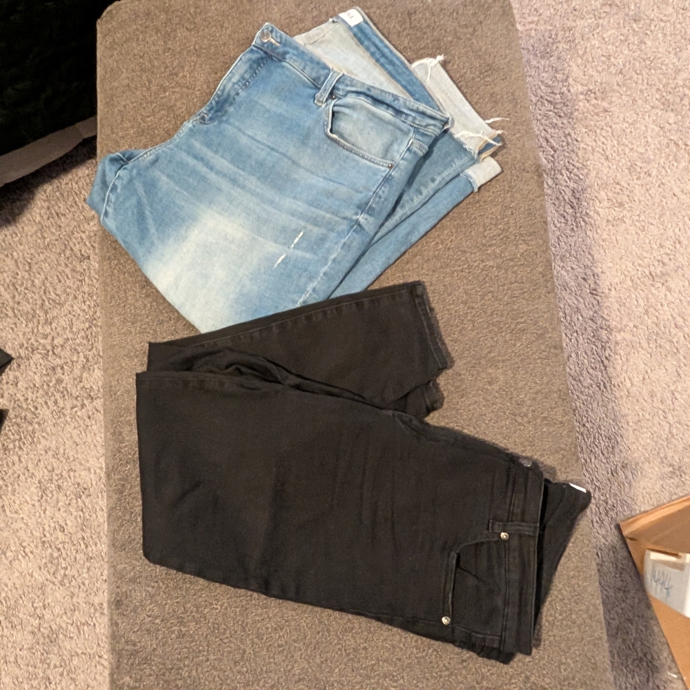 pistola Light Blue Denim Jeans with White Label